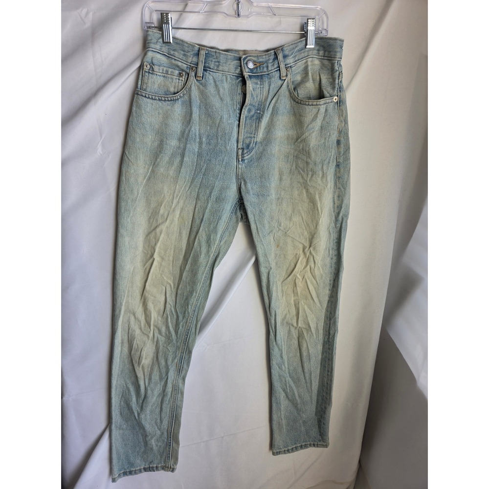 Everlane Straight Leg Jeans Mens  Light Blue Light Wash Slim Mid Rise Straight